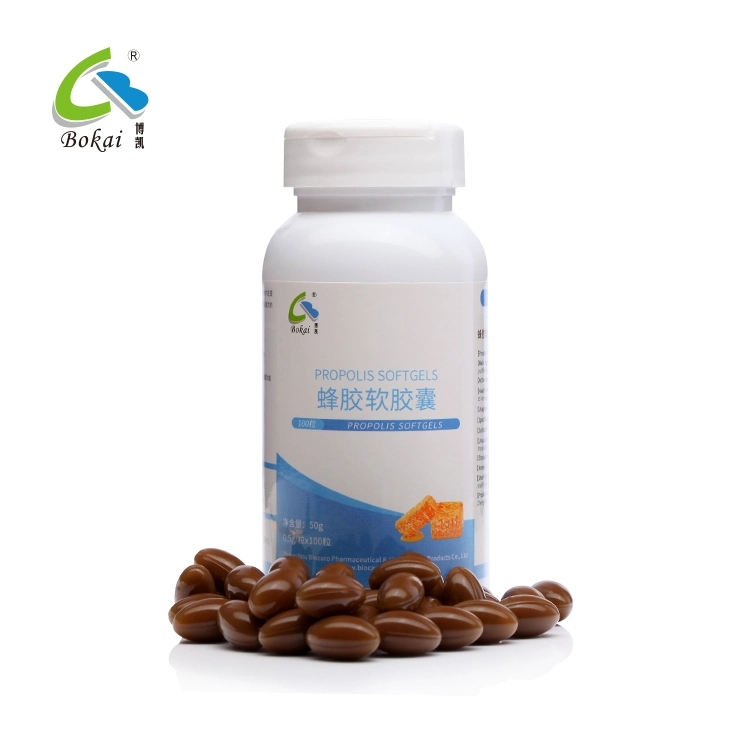 Improve Body Microcirculation Reduce Blood Lipid Liver Protection Propolis Softgels